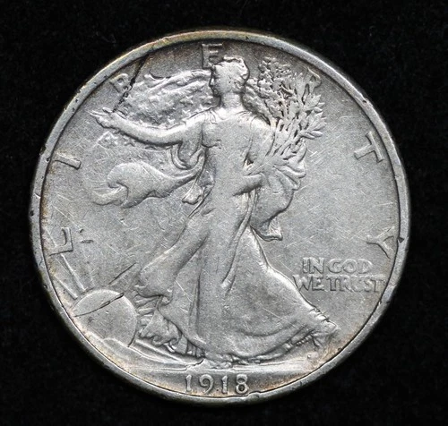 1918 Walking Liberty Half - VF