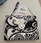 NWT Vera Bradley Your Turn Smartphone Wristlet Wallet midnight paisley Black