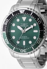 Invicta Pro Diver Quartz Green Dial Sprite Bezel Men's Watch 47220
