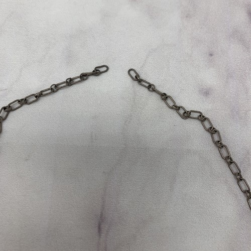 Sterling Silver Necklace Black Stones - Picture 2 of 7
