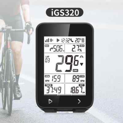 Bike Computer GPS 72H Battery Life Wireless Speedometer Stopwatch Cadence Sensor