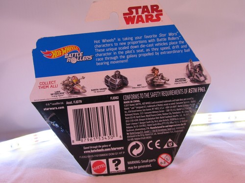 4 Star Wars Battle Rollers Disney Hot Wheels Die-cast 2017 Collection - Picture 7 of 9