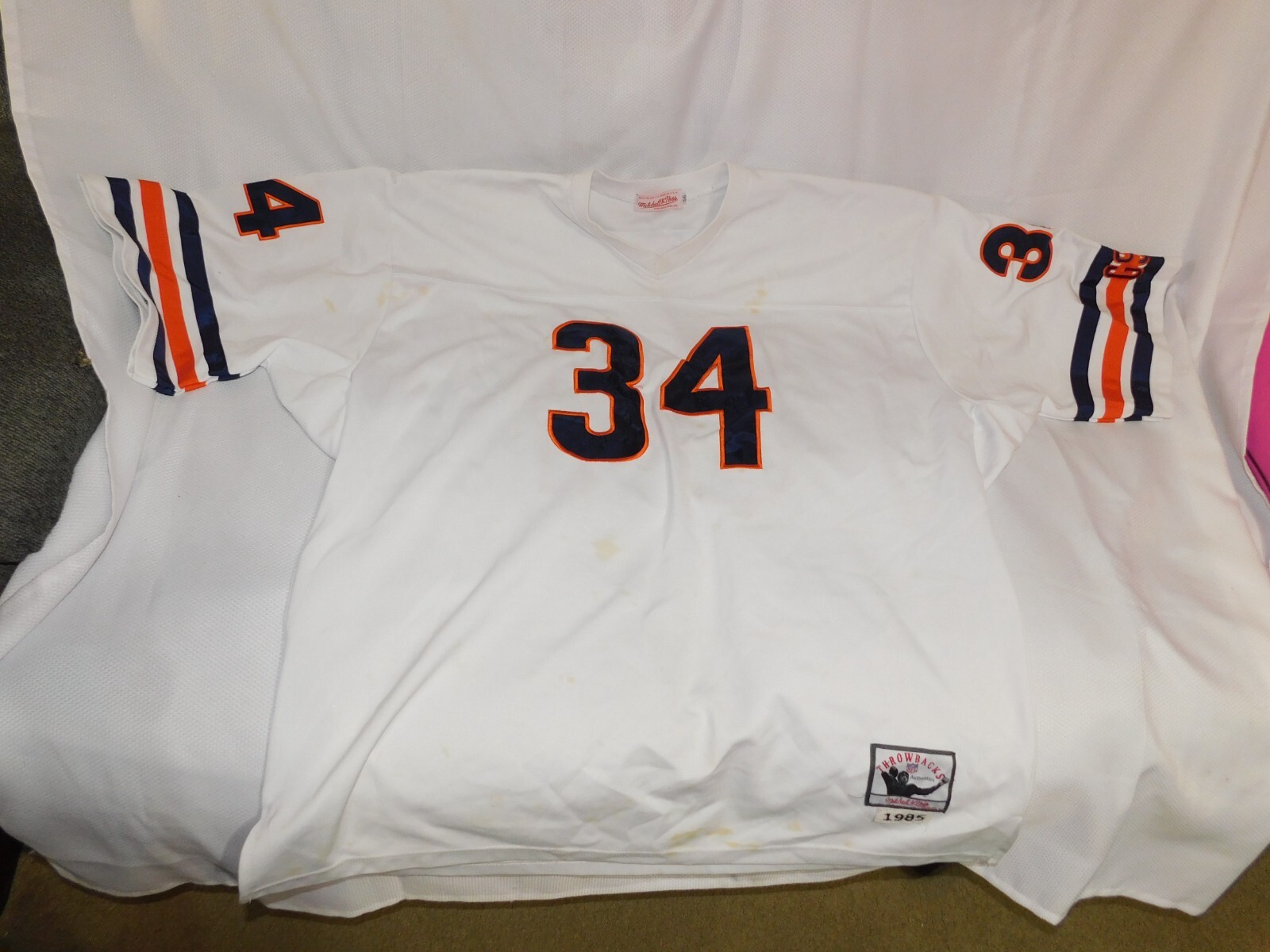 Mitchell And Ness Authentic 1985 Walter Payton Chicago Bears Sz 56