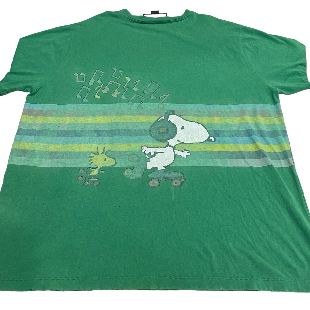 GUCCI Tシャツ サイズS Gucci Tiger Snoopy Green T-Shirt Unisex Distressed Sz S Oversized
