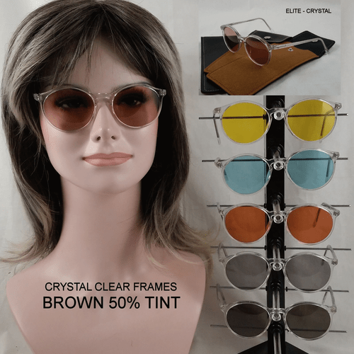 ELITE-Newark CRYSTAL - 20x50 NOS Vintage Keyhole Eyewear & Case - Picture 3 of 18
