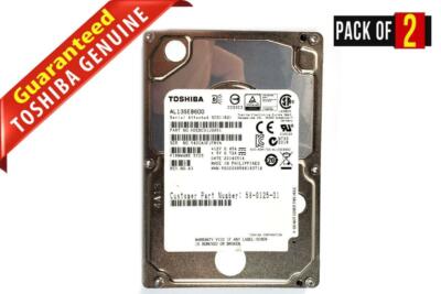LOT x 2 Toshiba HDEBC01JGA51 AL13SEB600 600GB 10K 2.5″ 6G SAS Hard