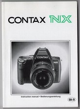 Contax NX Camera Instruction Manual / User Guide In English  German