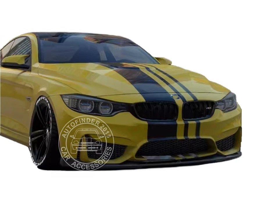 Pegatina gráfica de coche a rayas de carreras para BMW X3 X5 M6 capó techo parachoques trasero calcomanías Foto 4 de 4