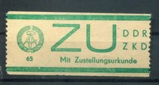DDR ZKD ZU1 LUXUS ** MNH POSTFRISCH 300EUR (B9310