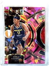 Erica Wheeler 2024 Panini Select WNBA Premier Pink Cracked  Ice Prizm-#152 Fever