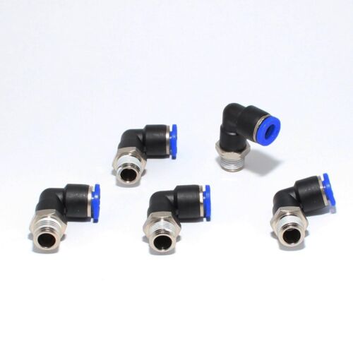 5pc Push In Connect Elbow Fittings 1/4 OD-1/8" NPT MettleAir MTL1/4-N01 - Picture 1 of 1