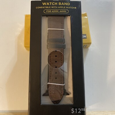 Watch Band Strap Compatible with Apple Watch Mens 42mm 44mm Brown H22