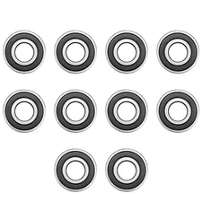 606 2RS (10Pcs) Ball Bearing Double Shielded Deep Groove Ball Bearings