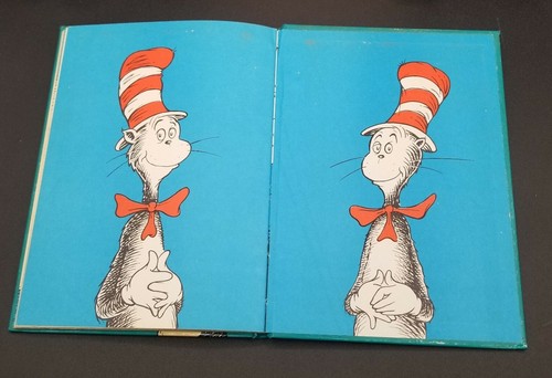 2 Dr. Seuss Books The Cat in A Hat & Fox in Socks Hardcover I Can Read Myself - Foto 12 di 19
