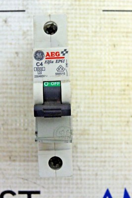AEG GE ELFA EP61 1 POLE CIRCUIT BREAKER 230/400V C4