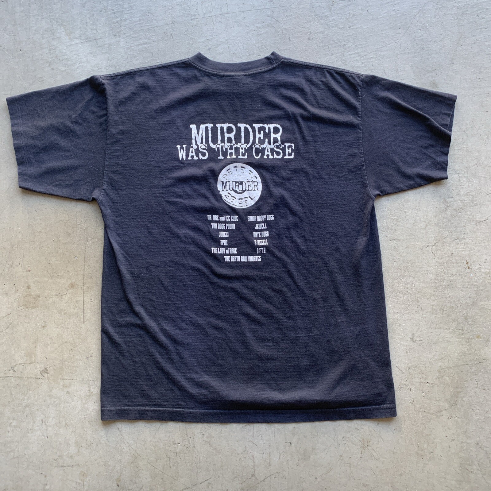 FILA T shirt rap vintage anni 90 Death Row Records Nate Dogg Snoop Dogg 2Pac XL