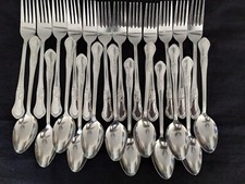 48 Dinner FORKS  48 Table SPOONS Stainless Steel 8" L x 1 " W Restaurant