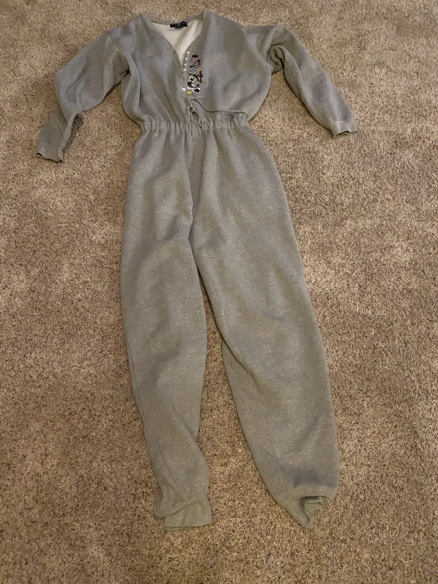 Vtg 90's Looney Tunes One Piece Sweat Suit Warner Bros. Bugs Bunny Taz  Tweety L | eBay