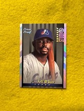 1997 DONRUSS STUDIO '97 BASEBALL , PRESS PROOF INSERT CARD 121 , RONDELL WHITE