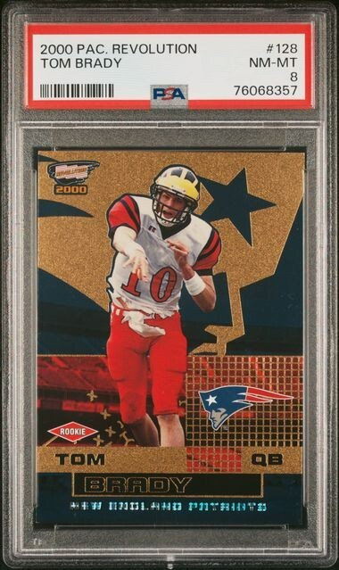 2000 Pacific Revolution #128 Tom Brady Patriots RC Rookie