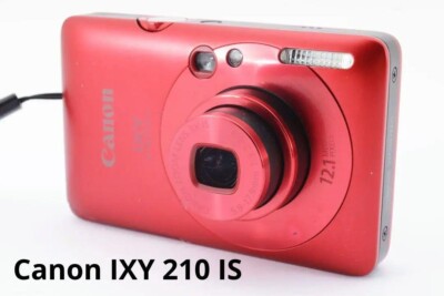 Canon IXY DIGITAL 210 IS 12.1MP Compact Digital Camera Red