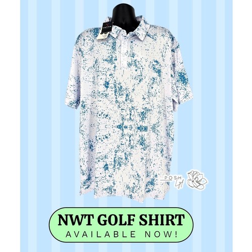 Yatta Golf Men's Polo Shirt 3XL Standout Performance Short Sleeve Ice Man - 第 1/7 張圖片