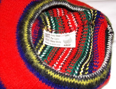Scotland 100% Wool Beret Hat Vtg Multi-Color Vtg Vintage  display picture 1