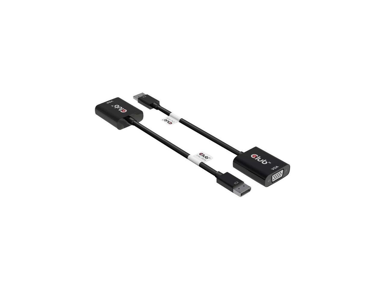 Активный адаптер Club 3D DisplayPort to VGA Black M/F CAC-2013