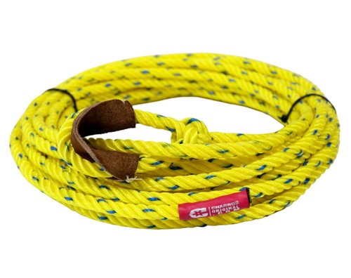 39 ft cuerda de truco Charro Soga De plástico amarilla/azul - Imagen 2 de 4