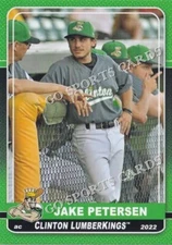 2022 Clinton LumberKings Jake Petersen Prospect League CO