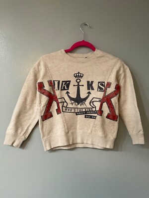 Ikks girls gray sweatshirt size 8a years
