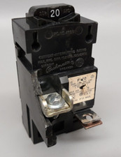 20 Amp ITE Pushmatic Bulldog P120 Single 1 Pole 20A Circuit Breaker Chipped