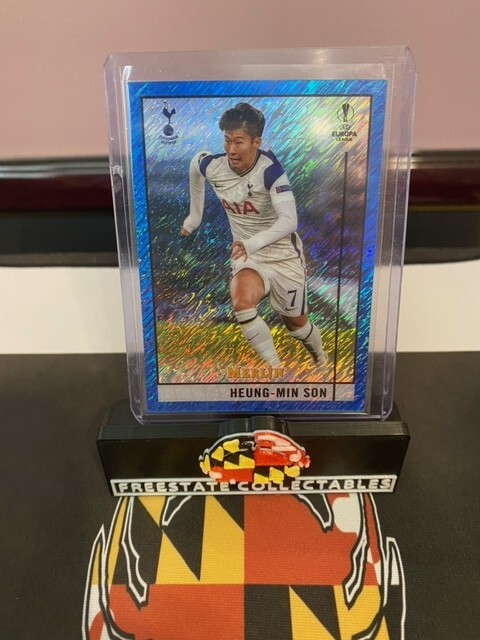2020-21 Topps Merlin Chrome - Heung-Min Son - BLUE SHIMMER Refractor #44  - #/75