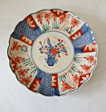 Antique Japanes Imari Plate Scalloped edge plate
