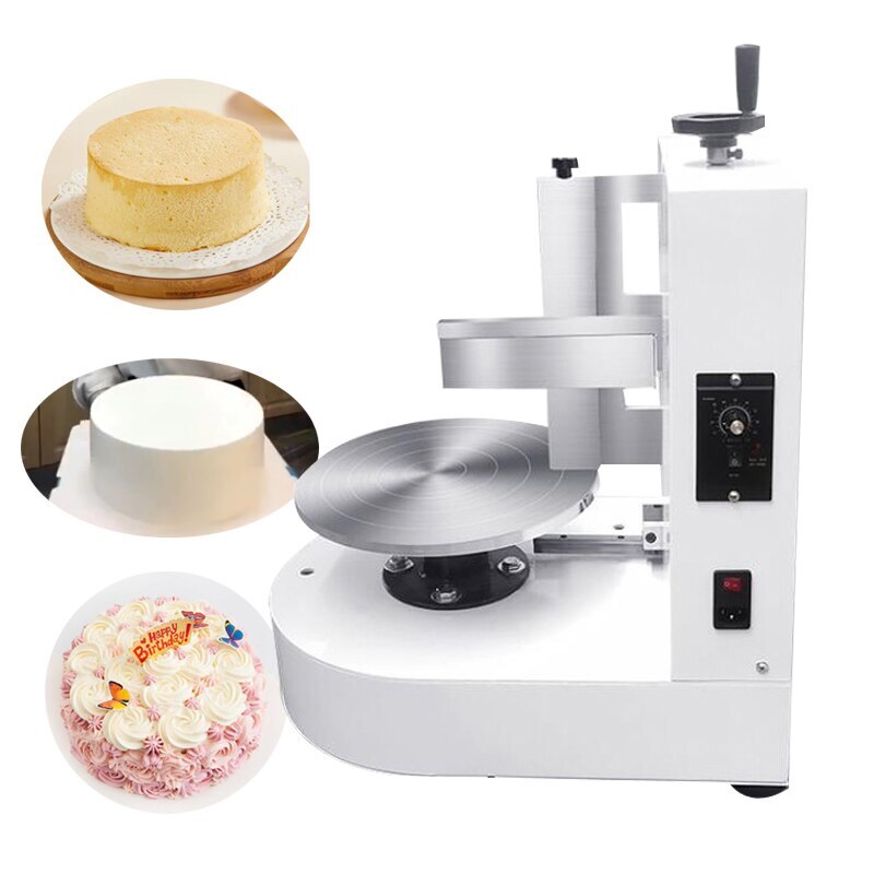 Máquina automática redonda de llenado de recubrimiento de crema para pasteles máquina esparcidora de crema