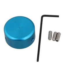 80pcs Blue Aluminum Alloy Guitar Effects Parts Stomp Switch Cap Pedal Box Foot