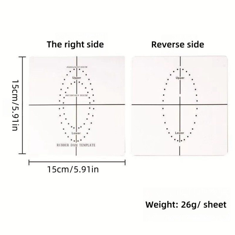 Dental Material Rubber Barrier Positioning Template Punch Oral