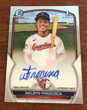 Welbyn Francisca 2023 1st Bowman Chrome Prospect Autograph 