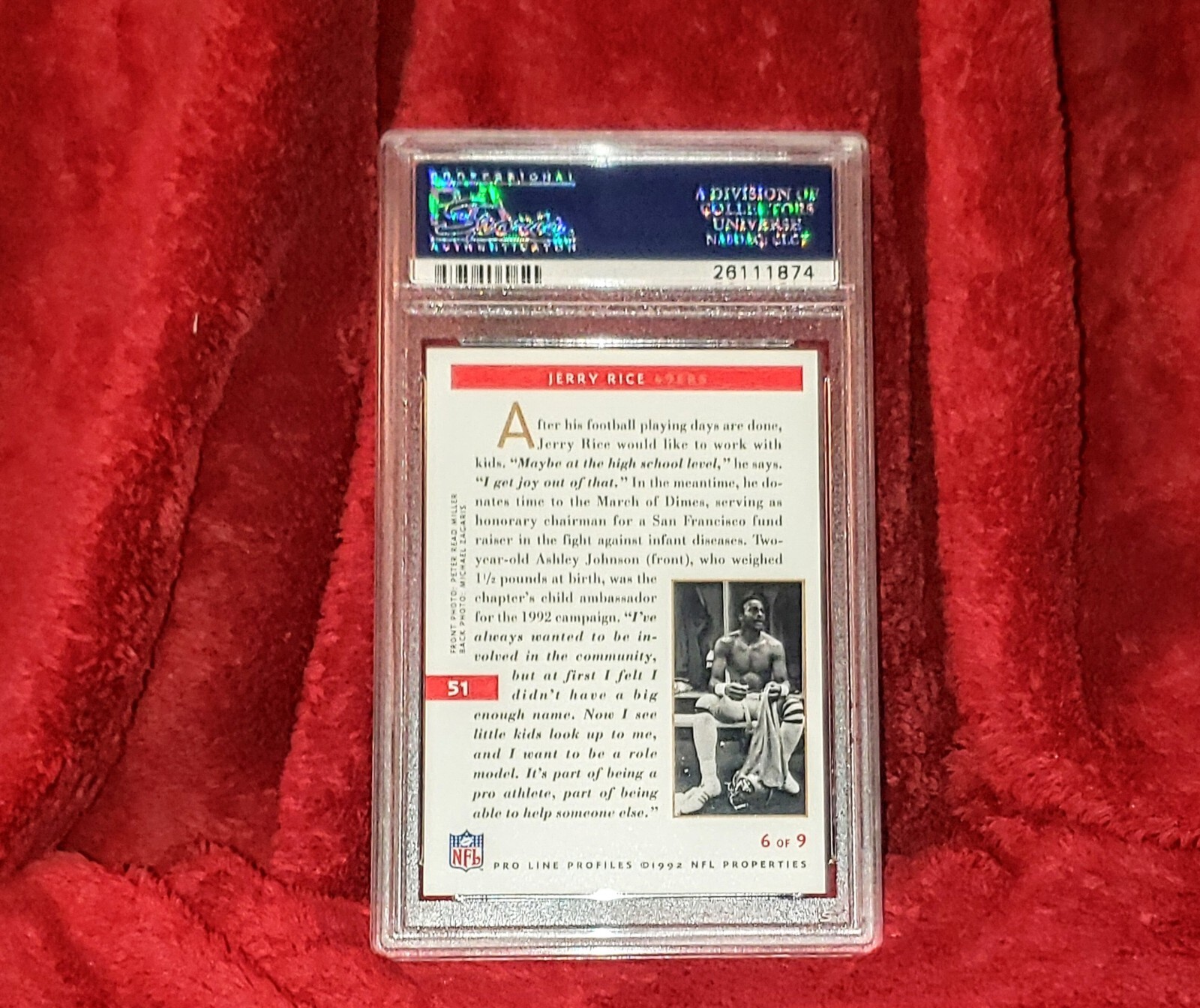Proline Jerry Rice 1992 Pro Line Profiles - Jerry Rice #51 for sale online | eBay