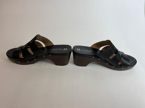 Naturalizer Black Slide Sandals with Heel - Size 8.5 US - Picture 9 of 11
