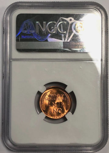 MINT ERROR OBVERSE DIE CHIP 1955 S Lincoln Wheat Cent 1C MS67 RD NGC High Grade! - Picture 3 of 6