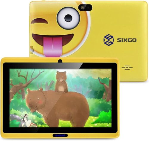 Sixgo X500 Kids Tablet,Tablet for Kids 7 Inch Eye Protection Andriod 8.1 1GB ... - 第 1/2 張圖片