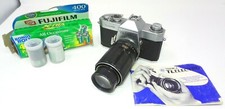 Yashica TL Electro 35mm SLR Film Camera w Manual  2 New FujiFilm Superia rolls 