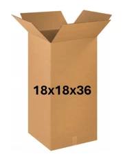 18" x 18" x 36" CARDBOARD BOX - 200 lb - SINGLE BOX - TALL
