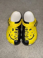 Brand New Smiley World Crocs Men Size 7/ Women 9