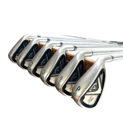 Callaway X2 Hot Iron Set 5-PW, S Flex Step 85 Steel- RH- Golf Clubs