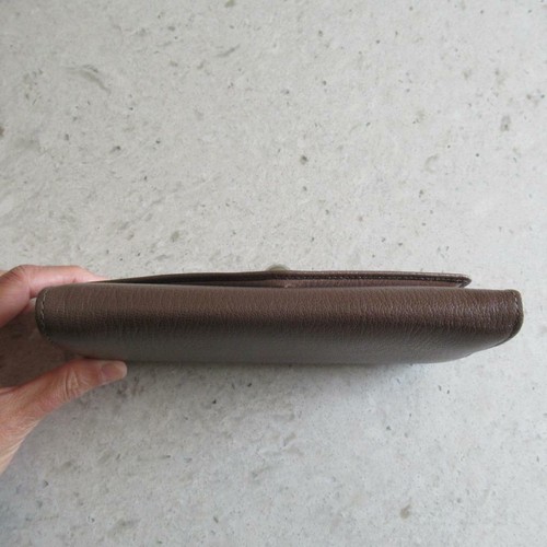 NEW Mulberry Dome Rivet Continental Wallet Shiny Goat Taupe Ballet Pink $500+TAX - Picture 5 of 12
