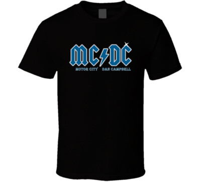 #ad #ad Motor City Dan Campbell Mc Dc Detroit Football Fan T Shirt $16.99