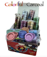COLORFUL Shisha HOOKAH CHARCOAL BAKHOOR INCENSE BURNER COAL TABLETS FOR Nakhla