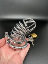 Stainless Steel Metal Chastity Cage for Men New Chastity Device Locks Rings